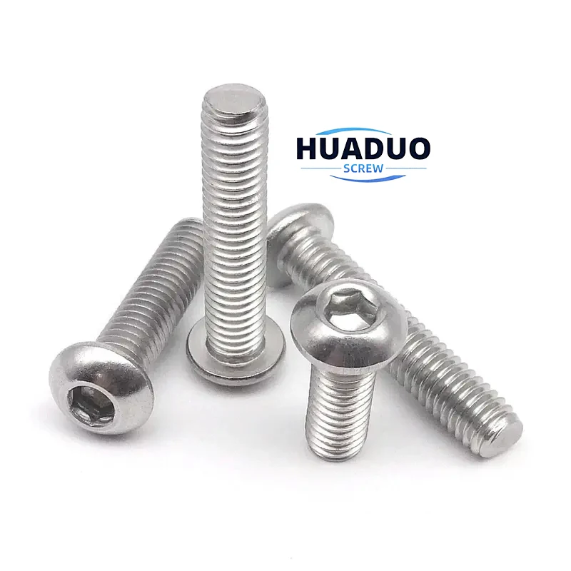 Package Stainless Steel 304 Button Socket Cap Allen Bolts Button Pan  Hex Head Allen Cap Drive Machine Screws