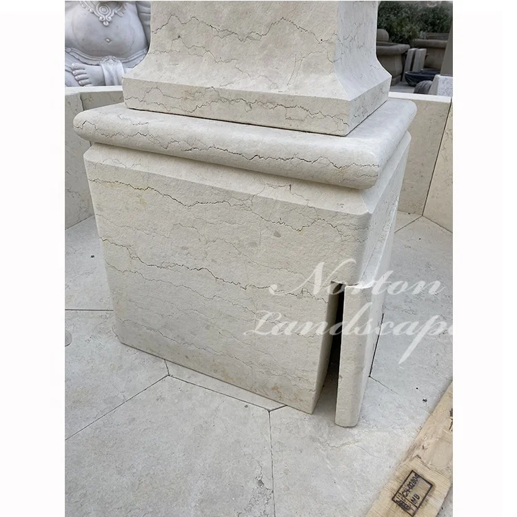Antique French Style Marble Natural Stone Granite Water Fountain For Gardens