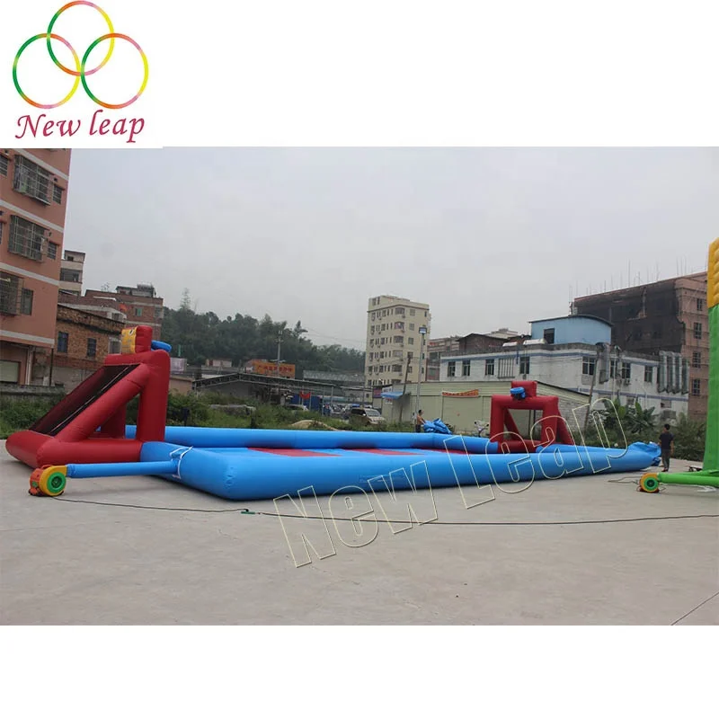 New Leap outdoor  inflatable soapy football pitch soap football stadium soccer inflatable field