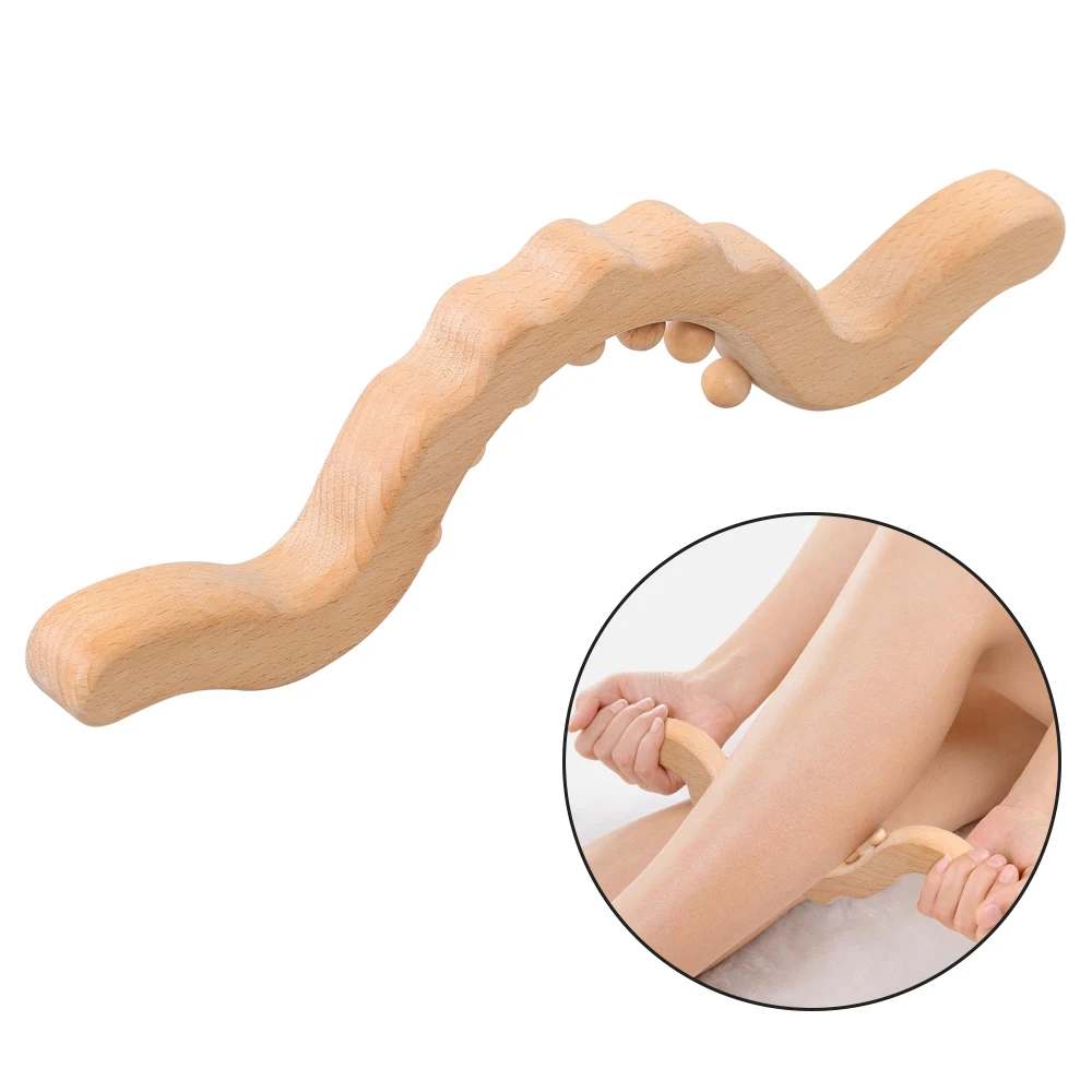 Wood Massage Therapy Sets Rollers Circulation Relax Muscles Pain Relief Stress Relief Spa Therapy Home Use Professional