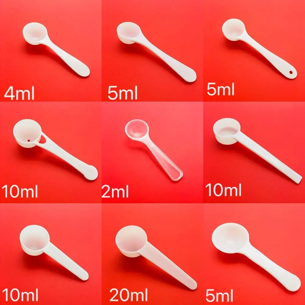 custom 1g 3g 5g 10g 25g 30g small plastic measuring spoon