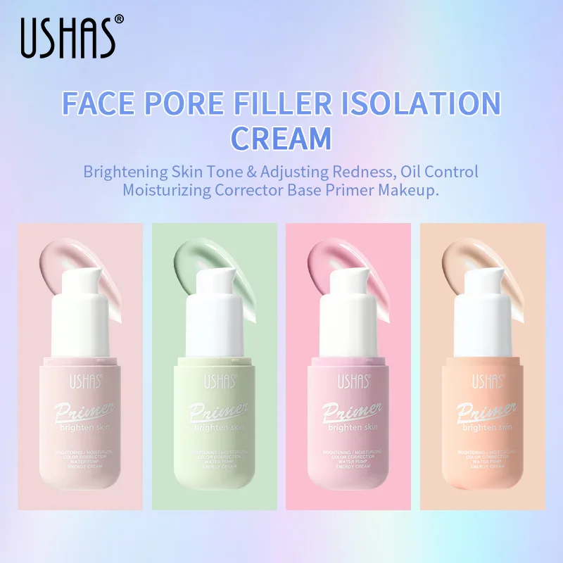 USHAS Smooth Face Brighten Makeup Skin Invisible Pores Concealer, Primer Make Up Shrink Pore Primer Base