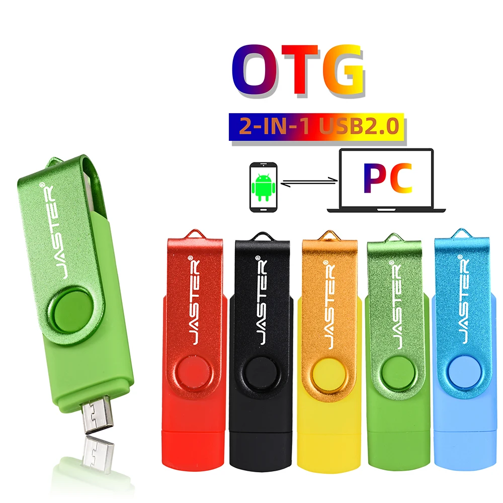 Cheapest Swivel OTG USB Flash Drive 2 In 1 With Free Logo Custom Pen DRIVE And USB C Adapter