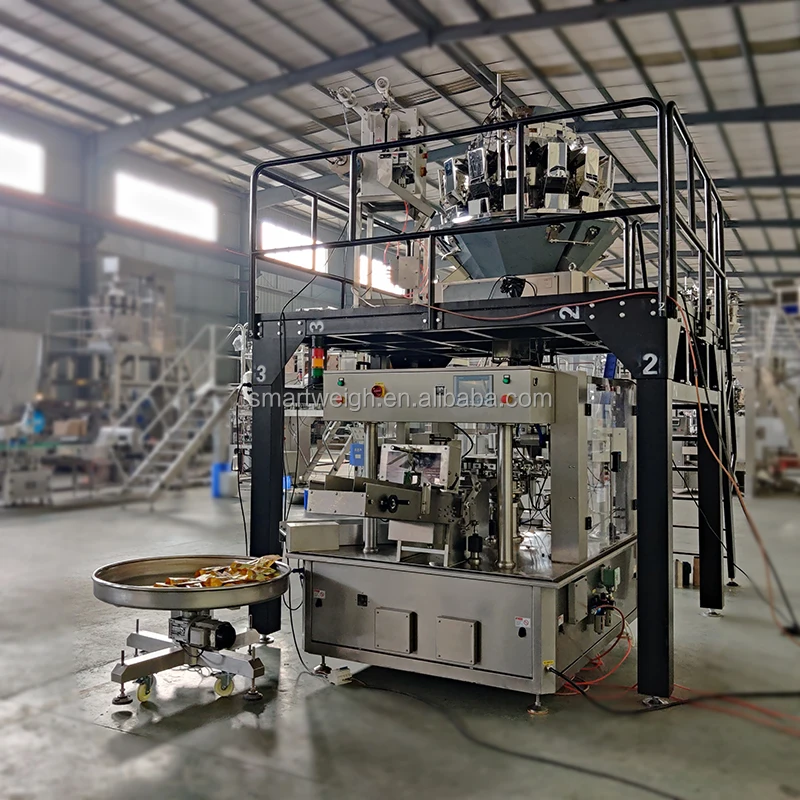 Fully Automatic Multi-function premade bag Stand-up Pouch Packaging Dried Meat Biltong Beef Jerky Packing Machine For Dry Pork