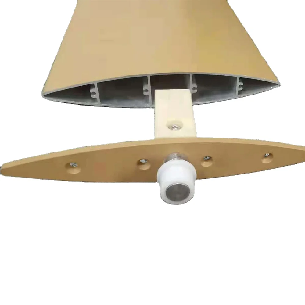 Aerofoil sun louver for window with oval shape for facade curtain wall