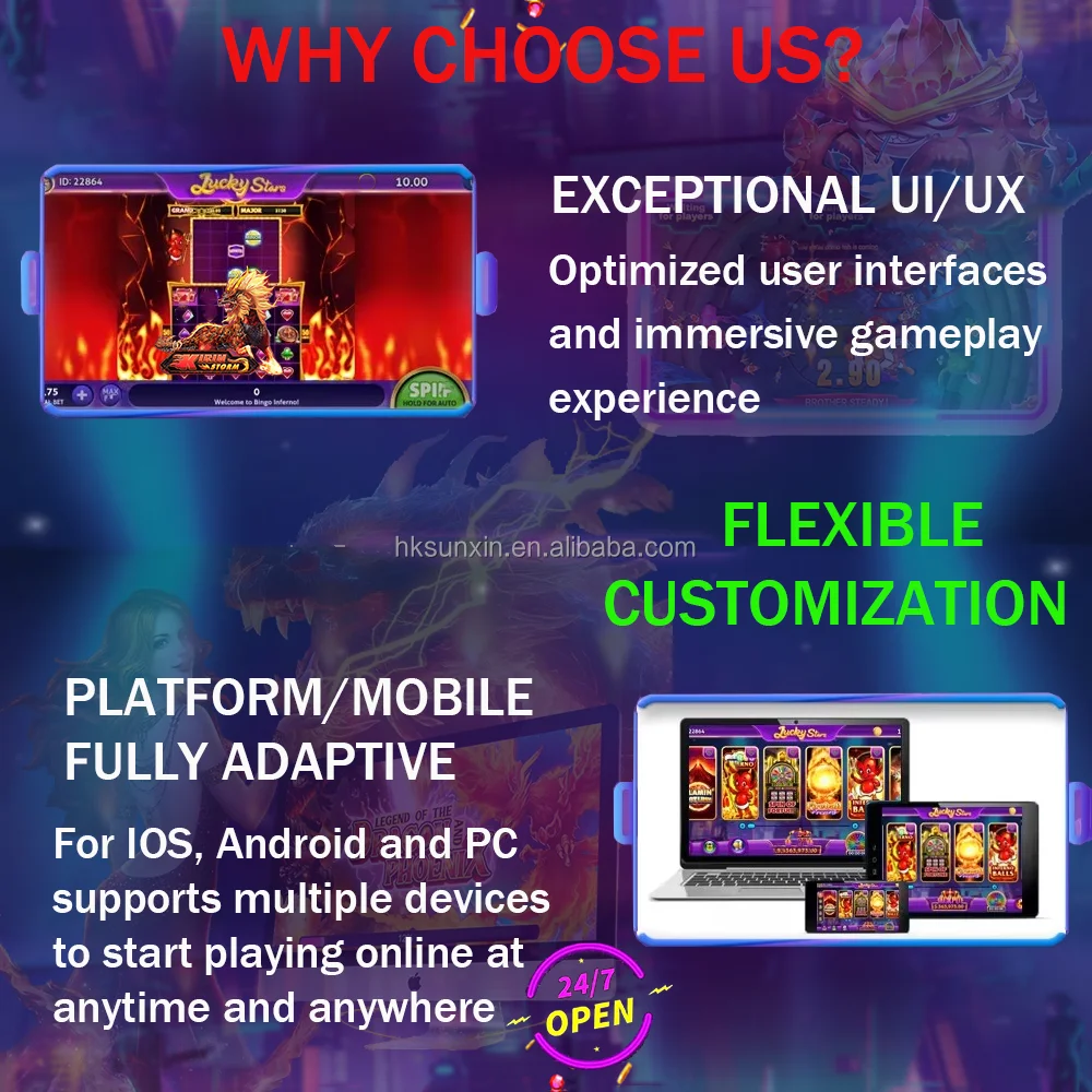 Новый разработчик благородный Gameroom Luckystar Gem онлайн Fish Game приложение для игр с монетами умелая сила Orion