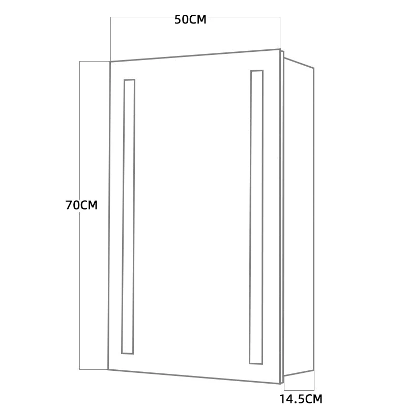 Bathroom mirror cabinet Door LED Bathroom Mirror Cabinet with Shaver Socket mirror cabinet for bathroom