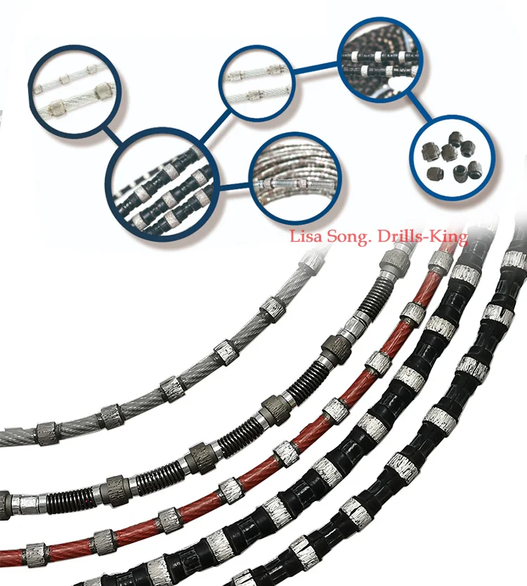 Диаметр 11 5 мм 10 Алмазная проволочная пила веревка для резки камня и железобетона