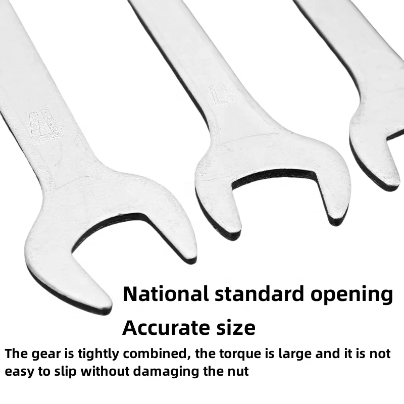 Manufacturers directly supply a complete specification of double-ended manual fixed wrench dual use stamping closed wrench