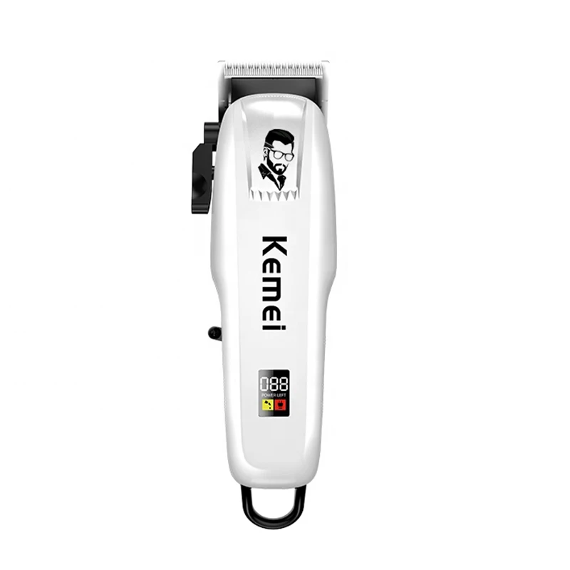 Kemei KM-PG809A профессиональная машинка для стрижки волос с ЖК-дисплеем USB регулируемый машинка для стрижки волос аккумуляторная машинка для стрижки волос электрические расчески для волос Машинки для стрижки волос