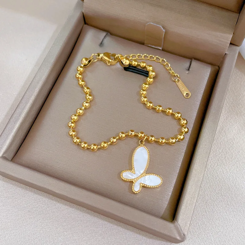 Sterling silver bracelet lucky charm bracelet bangle stainless steel minimalist geometric adjustable bracelet charms wholesale