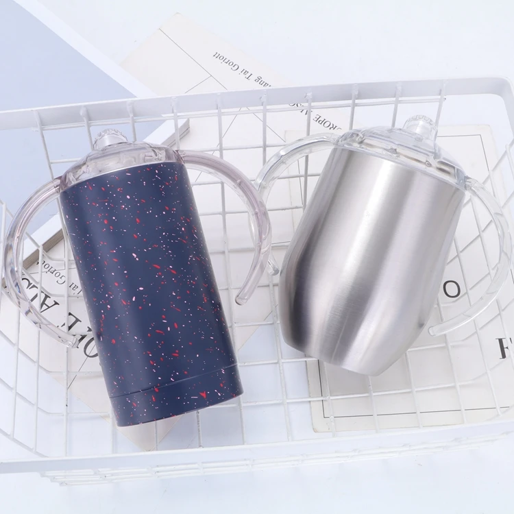 Watersy 2021 хит продаж пищевой класс 12 унций Двойная Стенка Изолированная sippy чашка из нержавеющей стали дети с крышками BPA бесплатно