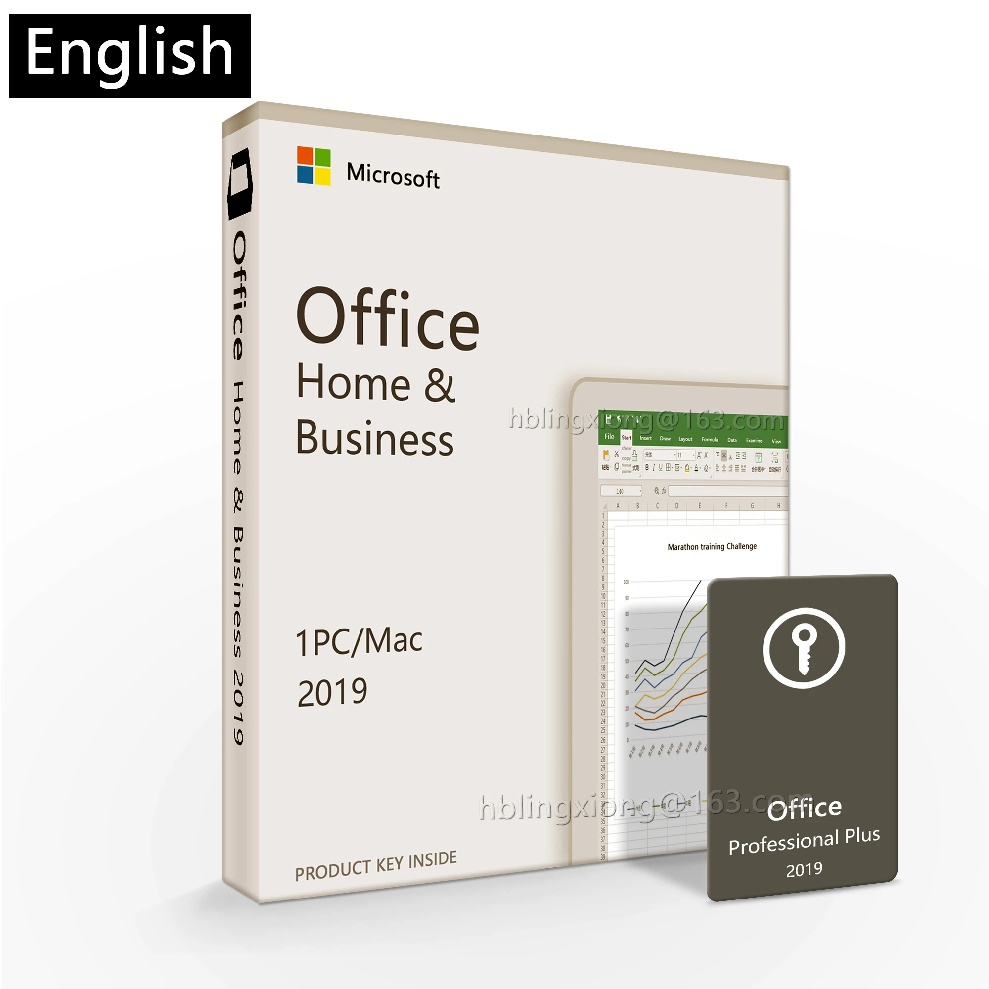 Microsoft Office 2019 домашний и деловой ключ подключение цифровых лицензионных ключей для Win & Mac Розничная коробка глобальная онлайн