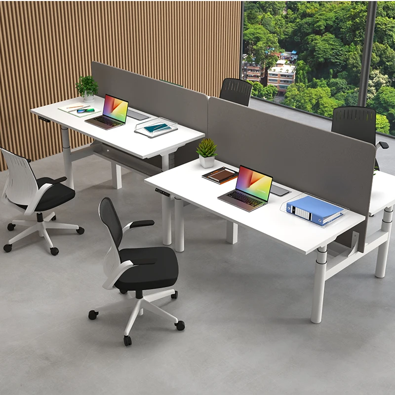 iULTRA building OEM light gray panel desk durable furniture office