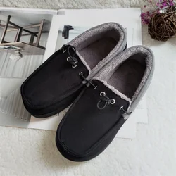 Winter 2022 plush new cotton warm casual Korean suede outer flat shoes for men and women