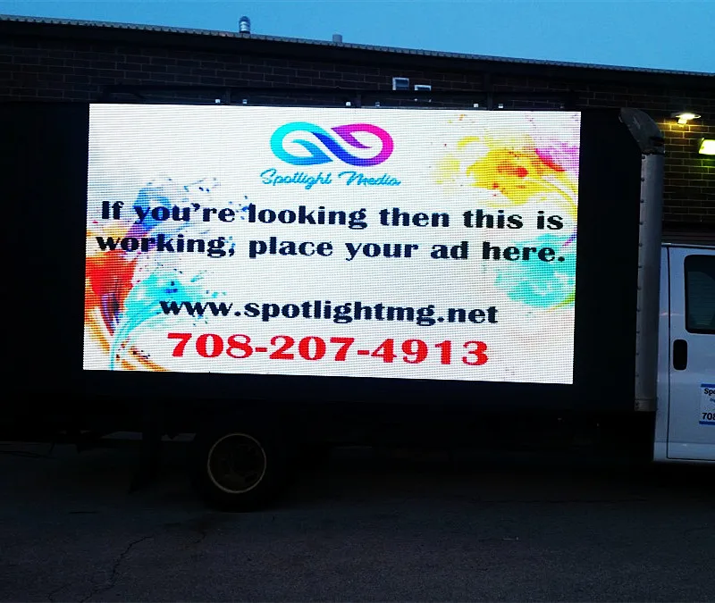 Outdoor Mobile Advertising Truck Van Trailer P6 P8 P10 Led Display Screen