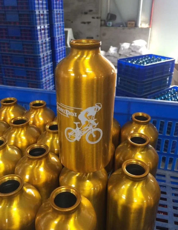 
Recycled aluminum bottles 