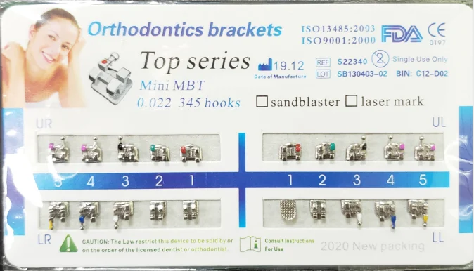 Dental USA MIM brackets With Laser Mark