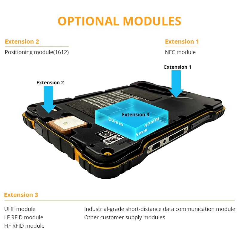 T70L(2021) 1000 nits Rugged Waterproof Industrial Android PC Tablet With Card Reader