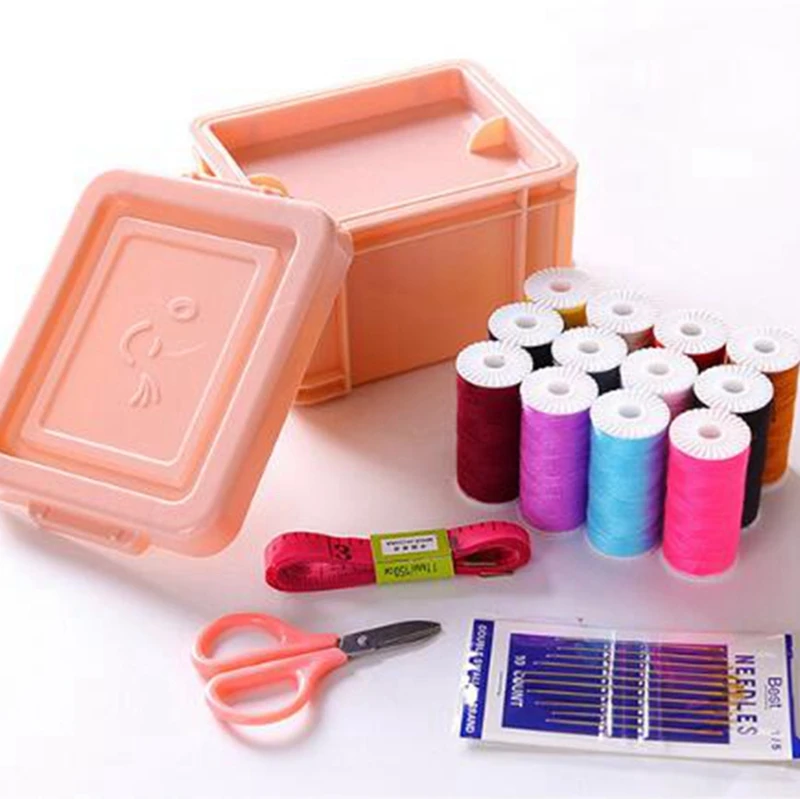 Wholesale Quality Colorful Mini Travel Sewing Kit with needle and thread .