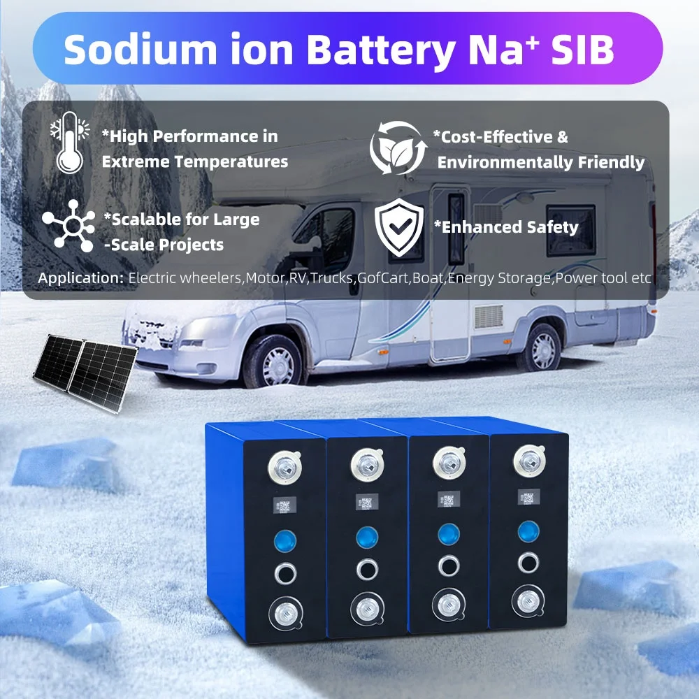SIB Sodium ion Battery 210Ah 220Ah Cell Akku for DIY 12V 24V 48V Off Grid Battery Pack System
