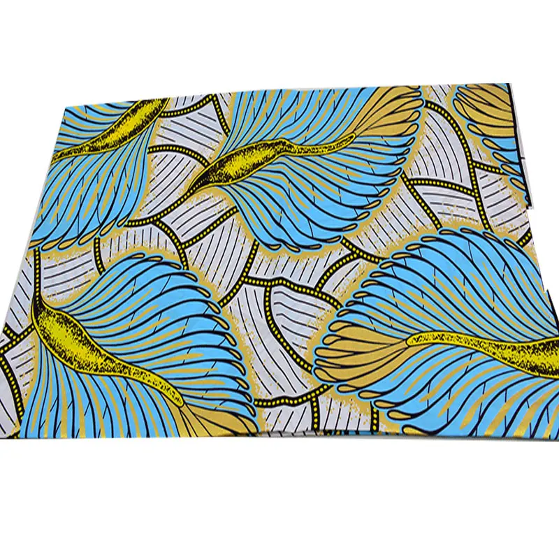 Multi-Color African Wax Print 100% Cotton Fabric