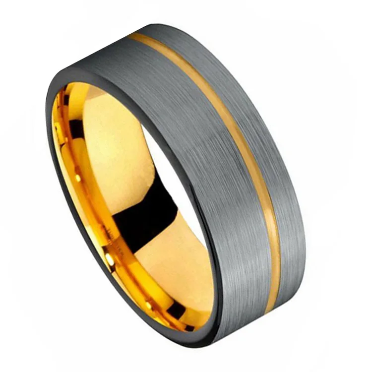 OBE jewelry Hot Selling wholesale matte brushed  8mm king will tungsten carbide rings