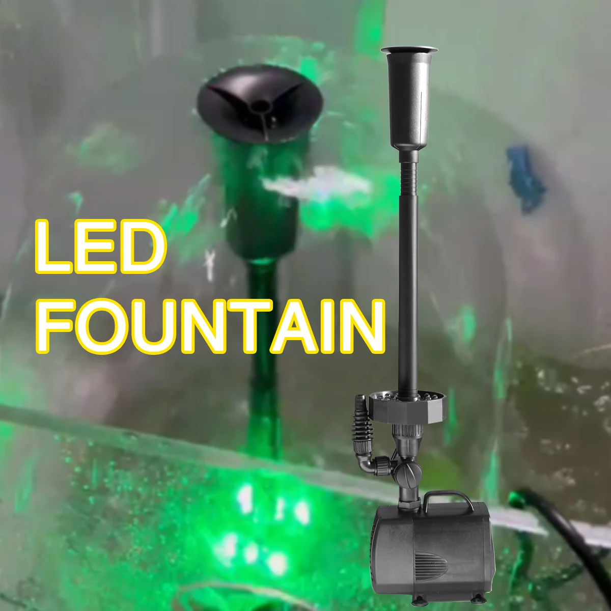 Long-lasting Submersible Aquarium Wave Maker Water Pump Mini Pet Supplies With Led Fountain for Fish Tortoise tank Decorations