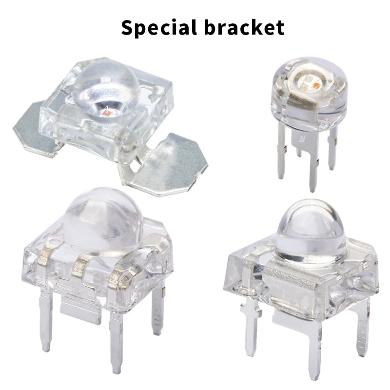 3V 1200mcd 5mm 3mm Led Flat Head Blue Color Super Flux LED Convex Lens Four Pins Piranha 460 - 470nm Dip F5 LED Emitting Diode