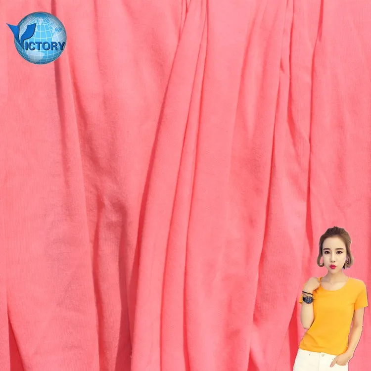 Fluorescence Micro New Open Hot Sex Modal and Cotton T shirts Women Underwear Sports Knitted Single Jersey Lenzing Modal Fabric