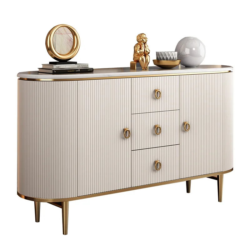 Modern Sideboards Buffet Cabinets High Gloss White Led Wooden Sideboard Cabinet