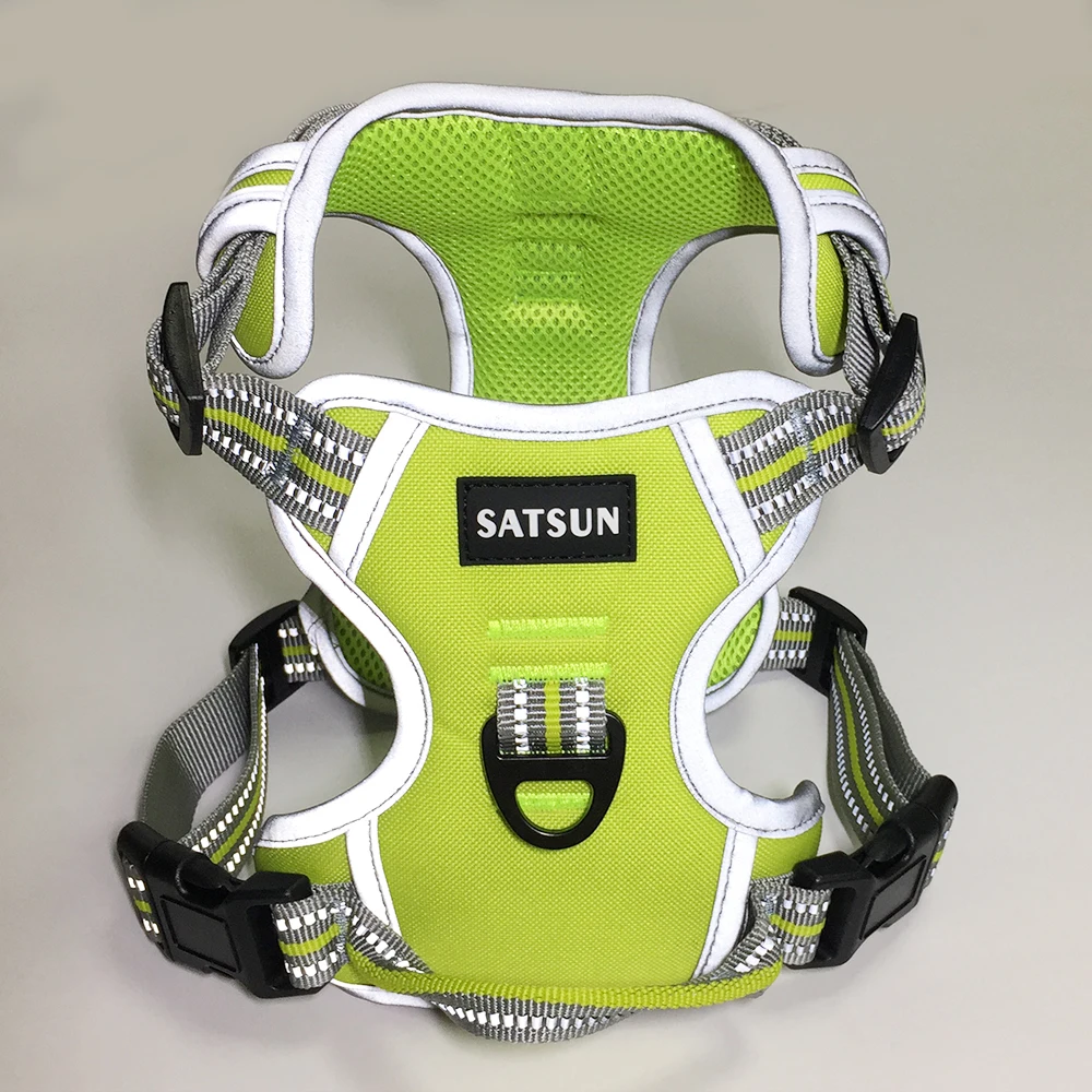 Luxury Brand Multi Colors Reflective Soft Mesh Padding No pull Pet Vest Dog Cloth Harness