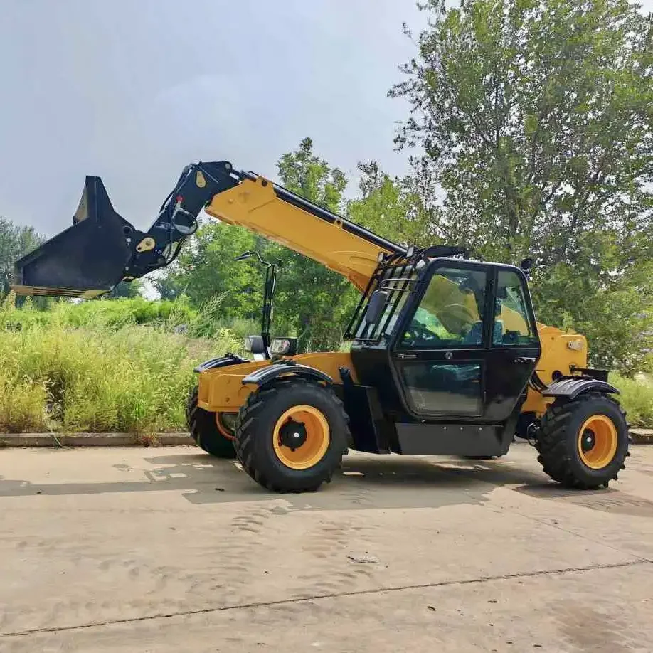 CE Approved Telehandler 4 tons 4.5 tonsTelescopic Handler 7m 14m 18m Boom Forklift Diesel 4x4