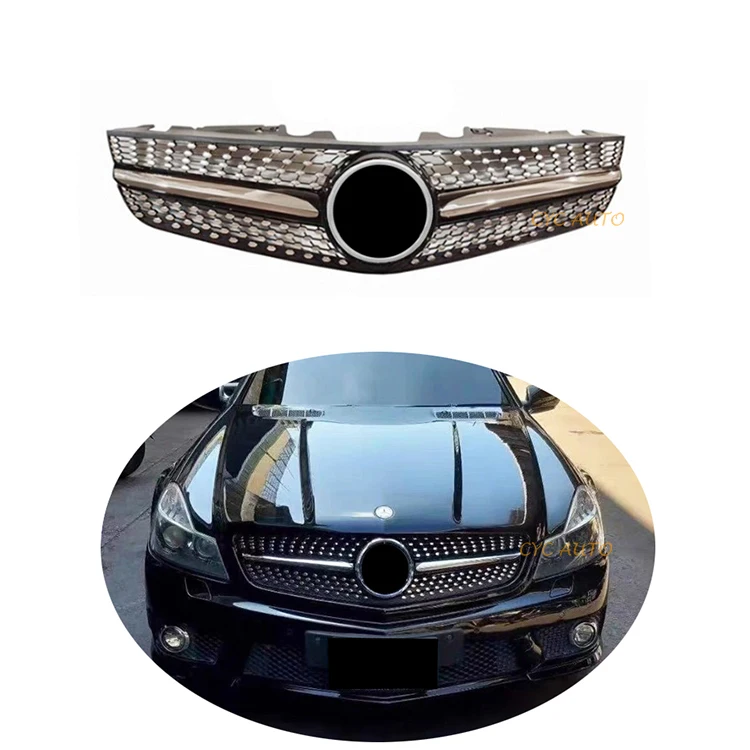 Стильная Автомобильная Алмазная передняя решетка R230 для Mercedes Benz SL CLASS 2010 2011