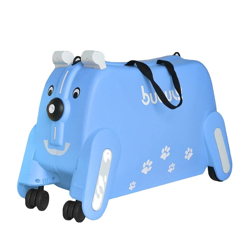 Carry on children luggage kids ride on suitcase PP hard 19 inch unisex cartoon design luggage