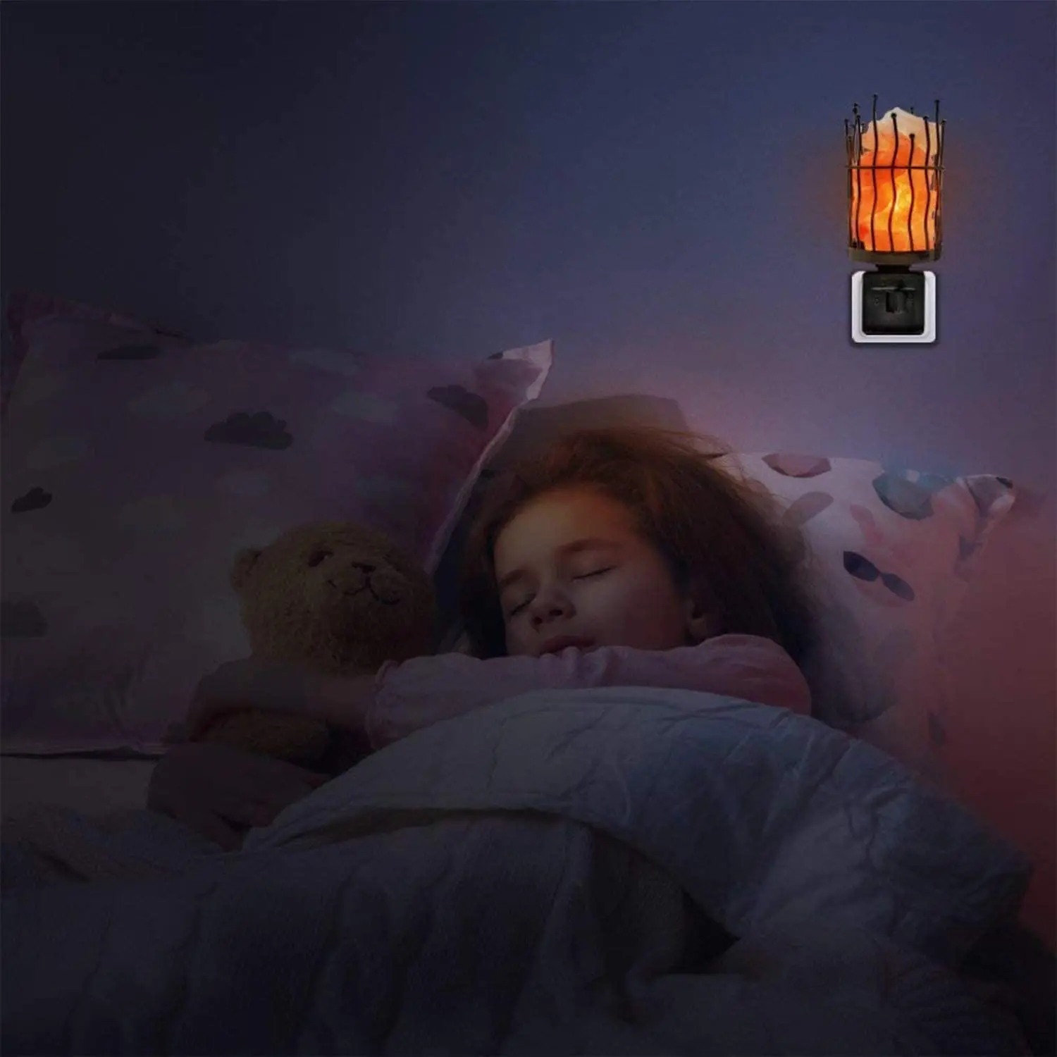 Himalayan Salt Lamps pink natural rock crystal rock negative energy dimmable lights for home decor Holiday Gift Therapy