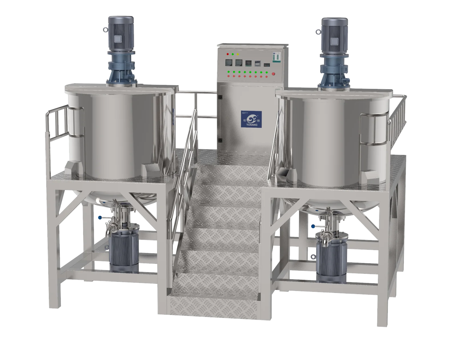 GMP Quality Industrial Stainless Steel Jacket Mixer Industrial Homogenizing Blender Commercial Mixer