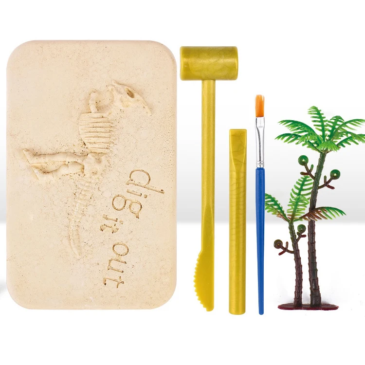Fluorescence skeleton Dinosaur Dig Archaeology Toys Dinosaur Dig Kits For children