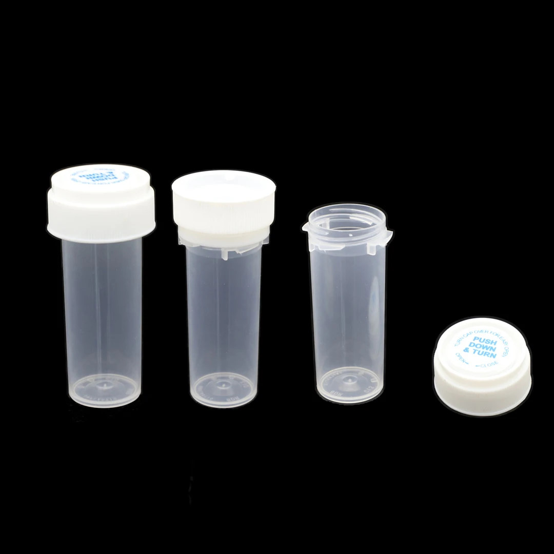 8 Dram plastic medicine pill bottles child resistant caps empty pill holders organizers for vitamin fish oils supplements 30cc