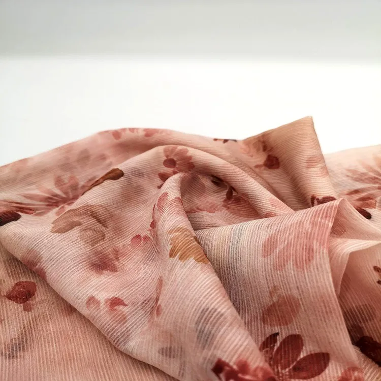 2020 100%  polyester chiffon fabric ready goods  digital print 30D line crepe chiffon QTA-D-2007190/QT1535
