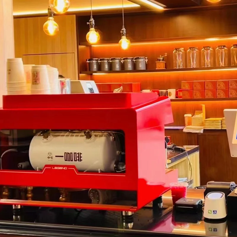 2024 Semi Automatic 2 Heads Espresso Machine Commercial E61 Espresso Coffee Maker Machine