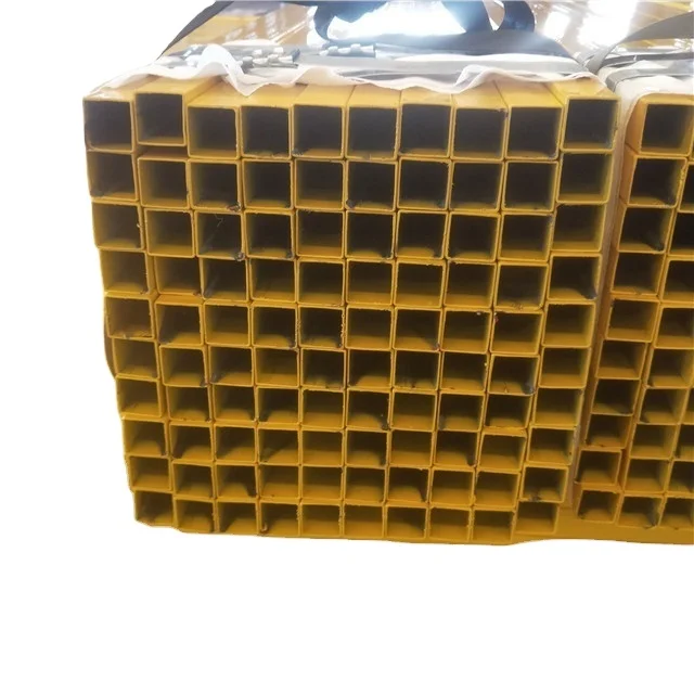 Прочные индивидуальные квадратные стальные трубы с порошковым покрытием различных цветов 35 мм x 35 мм x 1,5 мм для легкой структурной поддержки