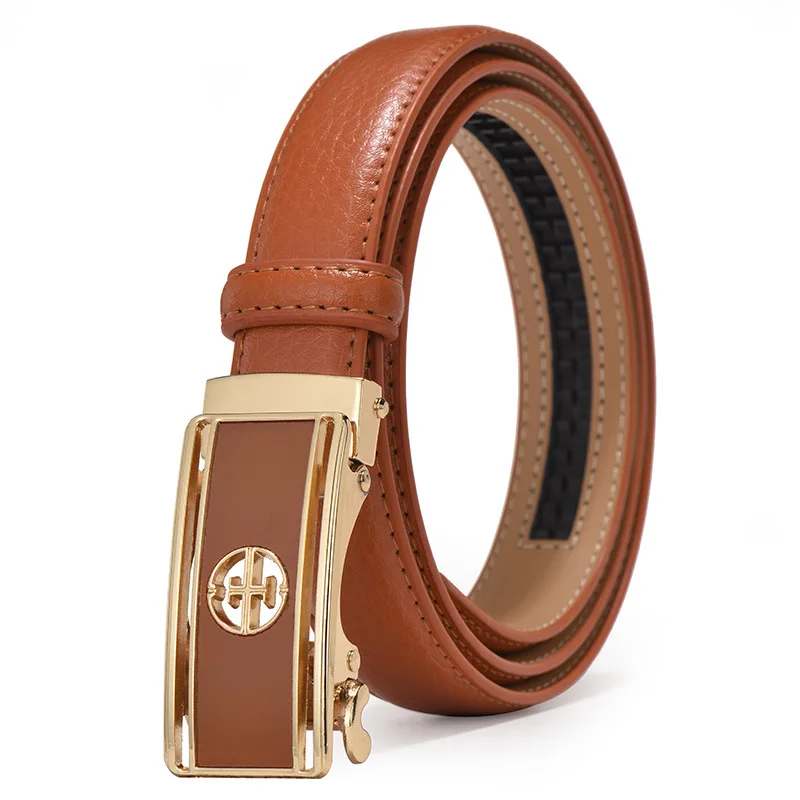 Trendy Factory Price Women Automatic Leather Belt