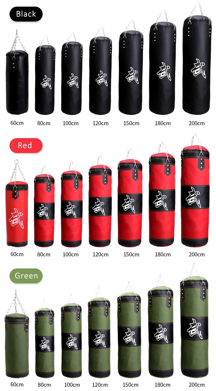 Amamzon Hot Sale  Punch Sandbag Durable Boxing Heavy Punch Bag With Metal Chain