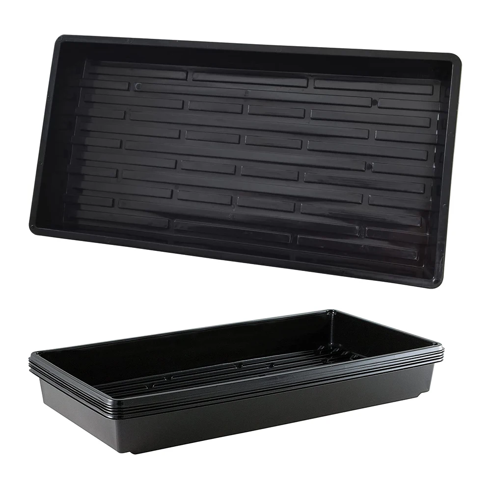Greenhouse Hydroponic microgreens seedling tray with holes top planting greenhouse plastic seed tray