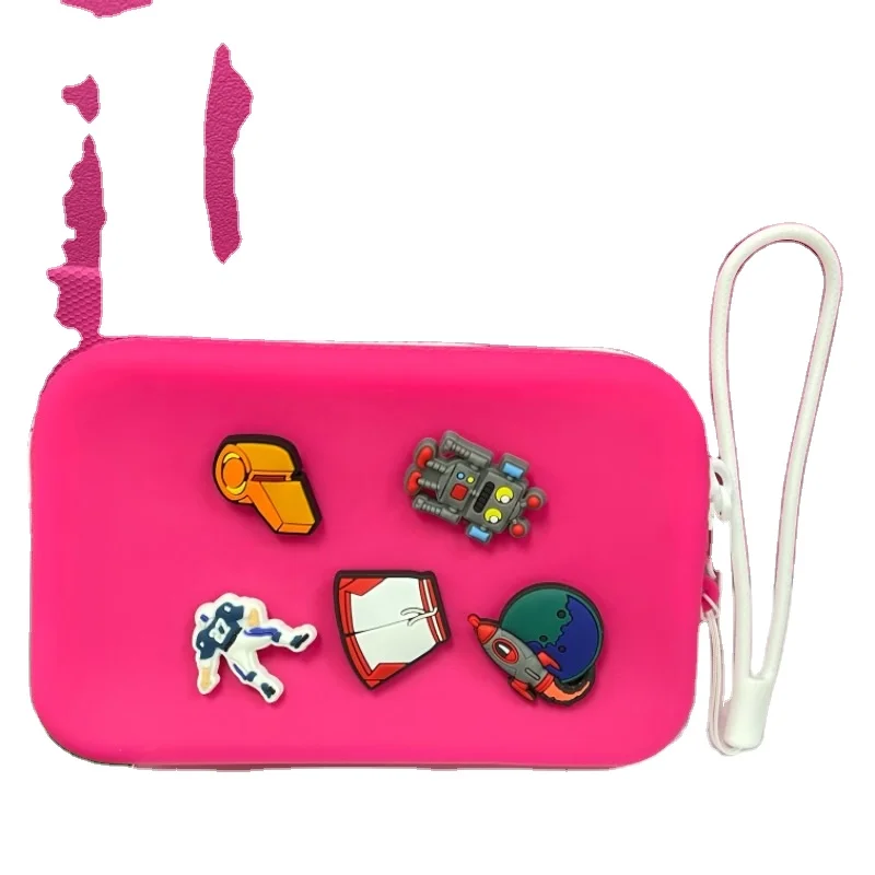 1 Piece Cute Charms Candy Colors Coin Purse Pouch Lovely Key Case Wallet Silicon Money Bags 2023
