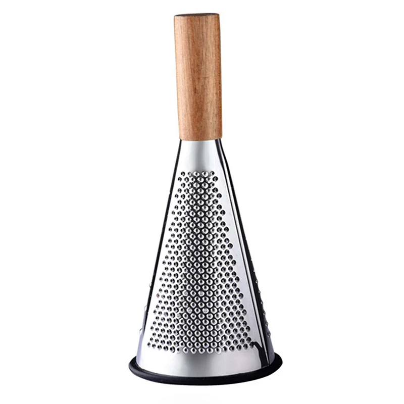 stainless steel graters for kitchen professional box grater Shredder with Wood Handle