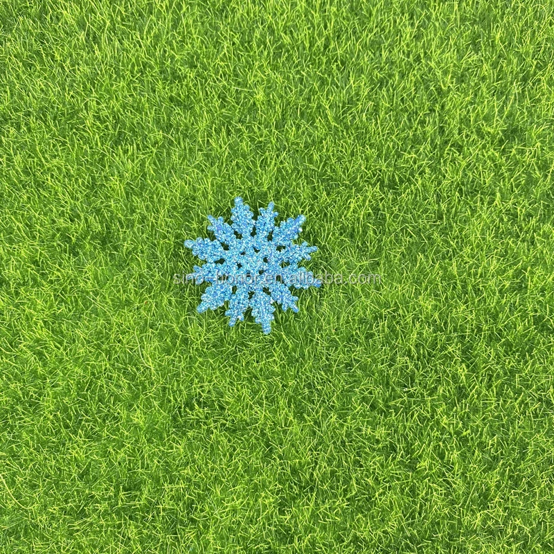 Christmas snowflake with gold glitter