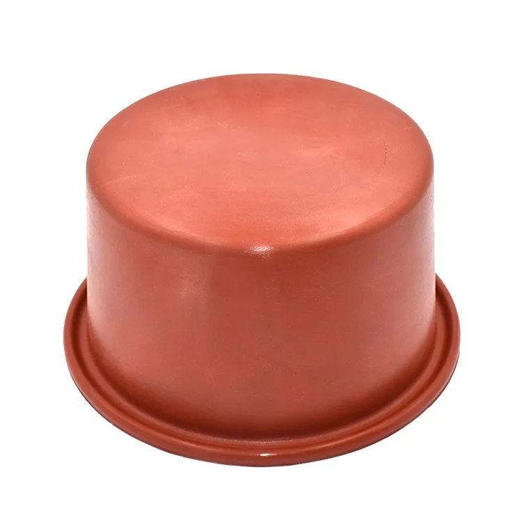 Custom Molded FVMQ/NBR/FKM/SILICONE/EPDM Fabric Reinforced Rolling Rubber Diaphragms