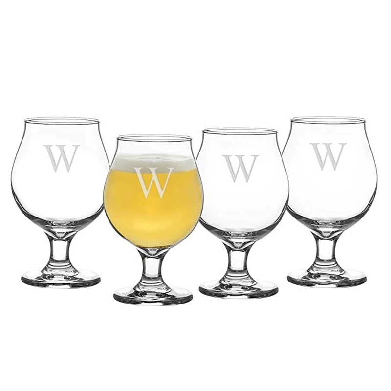 Personalized Belgian Beer Glasses short stem glass beer glasses goblet for sale